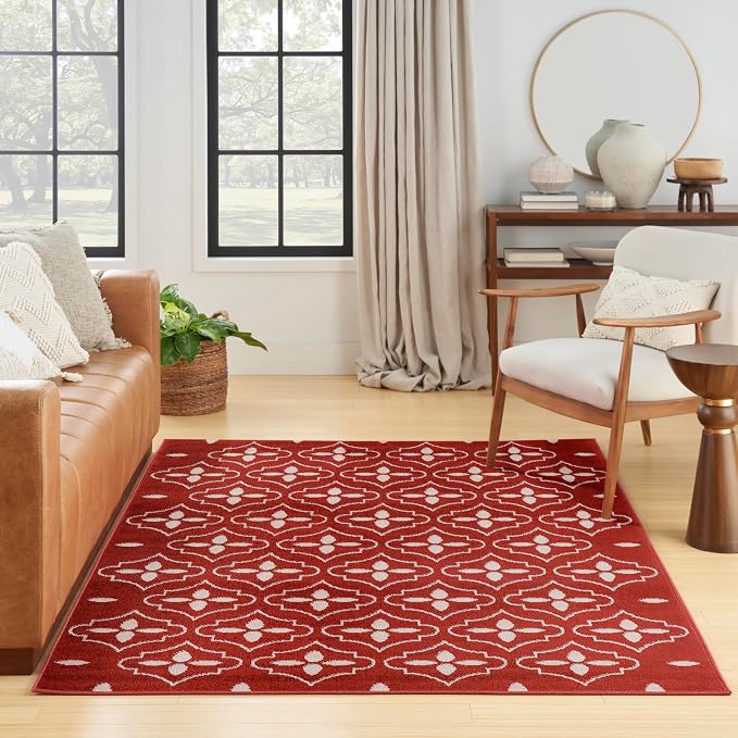 Nourison Home Nourison Essentials Brick Ivory 4' x 6' Area Rug - Image 3