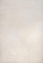 JONATHAN Y Hallie High-Low Curve Ivory/Cream Indoor/Outdoor Area Rug, Minimalist - Image 12