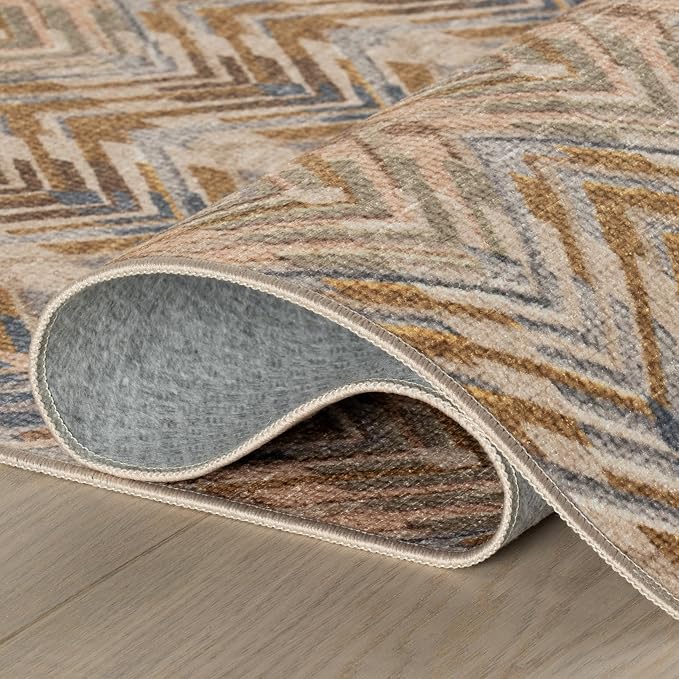 Dash & Albert Seneca Natural Machine Washable Rug, 7.5 X 9.5 Feet, Tan - Image 5