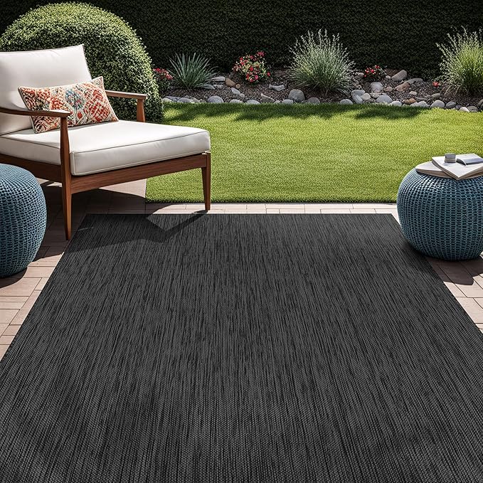 Beverly Rug Indoor Outdoor Rug 10x14, Washable Outside Carpet by BeverlyRug