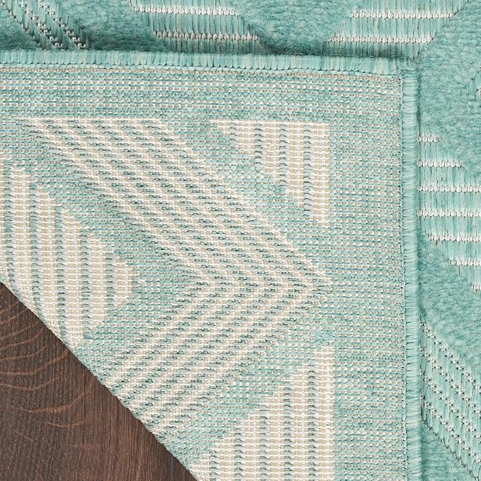 Nourison Home Versatile Aqua Teal 7' x 10' Area Rug - Image 12