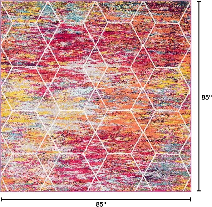 Unique Loom Trellis Frieze Collection Area Rug - Image 2