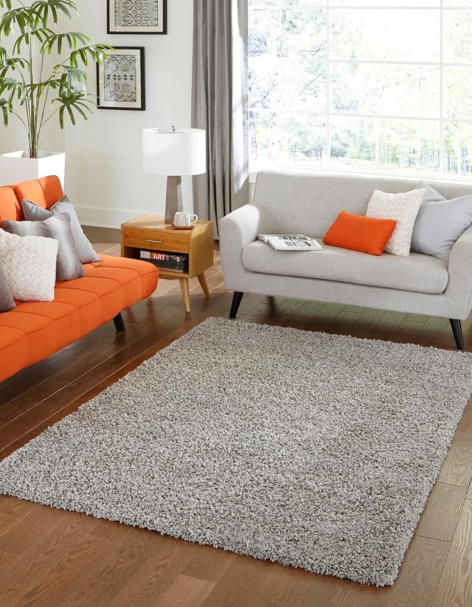 Unique Loom Solid Shag Collection Area Rug - Image 11