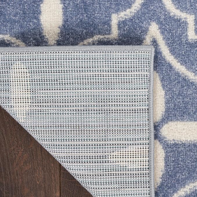 Nourison Home Nourison Essentials Blue Ivory 8' x 10' Area Rug - Image 10