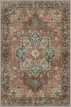 GENIMO 5x7 Area Rugs for Living Room, Machine Washable Non Slip Vintage Rugs - Image 7