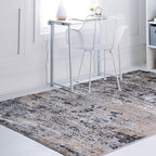 Rugs.com Leipzig Collection Rug – 10x14 Beige Low-Pile Rug Perfect by Rugscom