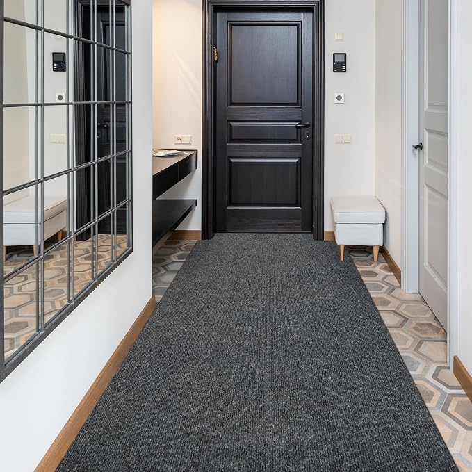 jxgzyy Heavy Duty Runner Rugs 2'11 x 9'10'', Non Slip Entrance Doormat by jxgzyy