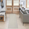 Nourison Home Courtyard Ivory Silver 2'2" x 12' Area Rug by NourisonHome