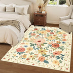 DUKINO 5x7 Area Rug, Floral Rugs - Image 2