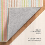 Dash and Albert Ana Ticking Machine Washable Area Rug - Image 6