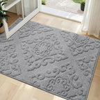 COSY HOMEER Door Mat 32”x48”, Absorbent Dirt Trapper Entryway Rugs, Non-Slip - Image 9