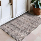 Rugshop Bohemian Stripe Lines Washable Non Slip Area Rug 2' x 3' Brown - Image 6