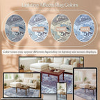 Fame Living Grey Oushak Rug, Area Rugs - Image 7
