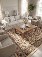 Rugs.com Yasmin Collection Rug – 8' x 10' Ivory Medium Rug Perfect by Rugscom