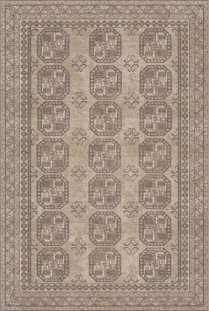 Kuden 10x14 Large Area Rug, Machine Washable Area Rug by KudenRugs