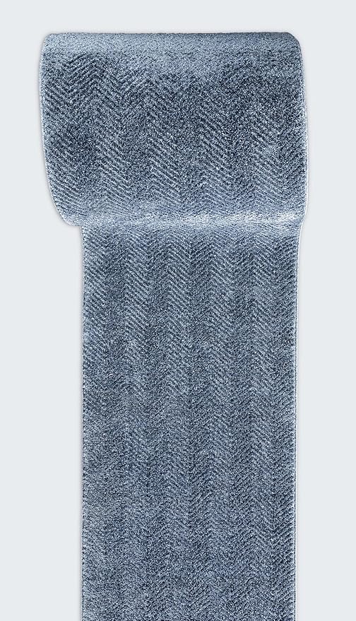 Well Woven Custom Size Hallway & Stair Runner- Harlow Pompeii Blue 27 Inches - Image 6