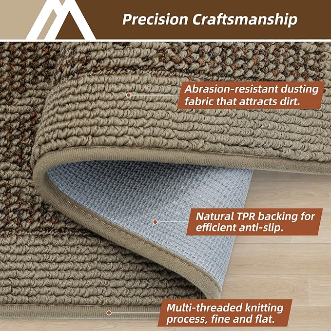 COSY HOMEER Non-Slip Door Mat 36"x60", Entryway Rugs Low Profile Absorbent Dirt - Image 3