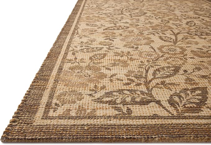 Loloi Chris Loves Julia Rue Collection RUE-03 Bark/Mocha 2'-3" x 3'-9" Accent - Image 4