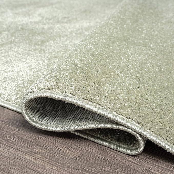 Eyely UES100O-6OV Supersoft Haze Solid Low-Pile Indoor Area Rug, Minimalist - Image 6