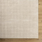 Livabliss x Our PNW Home Cascade Minimalist Grid Area Rug, Light Beige - Image 6