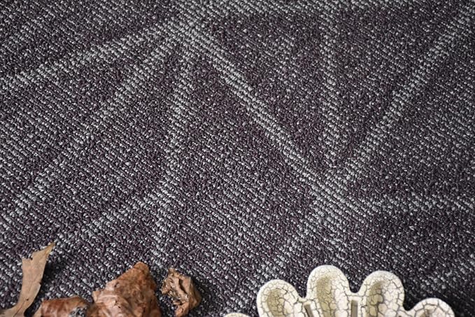 Furnish my Place Geometrical Pattern Indoor/Outdoor Refine Purple Rug, Abstract - Image 7