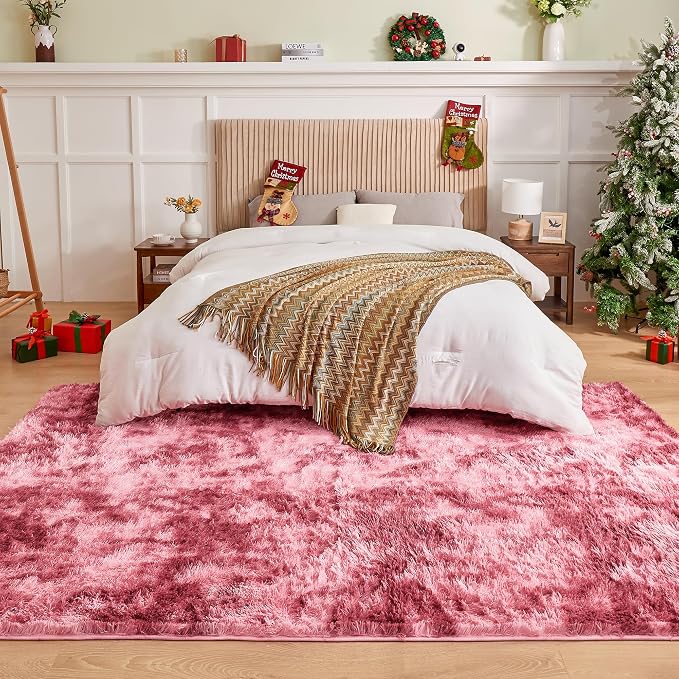 Andency Soft Area Rugs for Living Room Bedroom, 4x6 Fluffy Shaggy Bedside Rug - Image 7