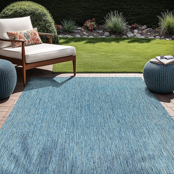 Beverly Rug Indoor Outdoor Rug 8x10, Washable Outside Carpet - Image 9