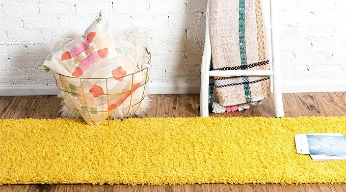 Unique Loom Solid Shag Collection Area Rug - Image 5
