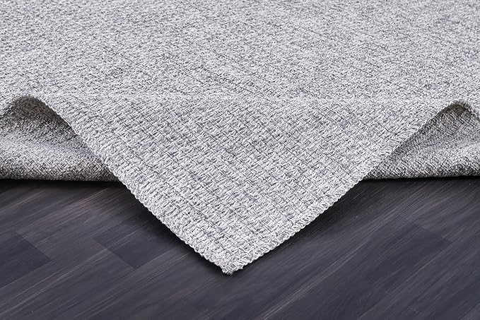 Easy Jute Rugs 2x7 Gray Color Living Room Indoor Outdoor Runner Rug - Image 4
