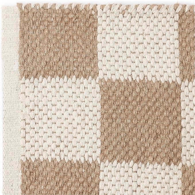 REDEARTH · Jute Cotton Area Rug, Sustainable Handwoven, Non-Shedding, Soft & - Image 6