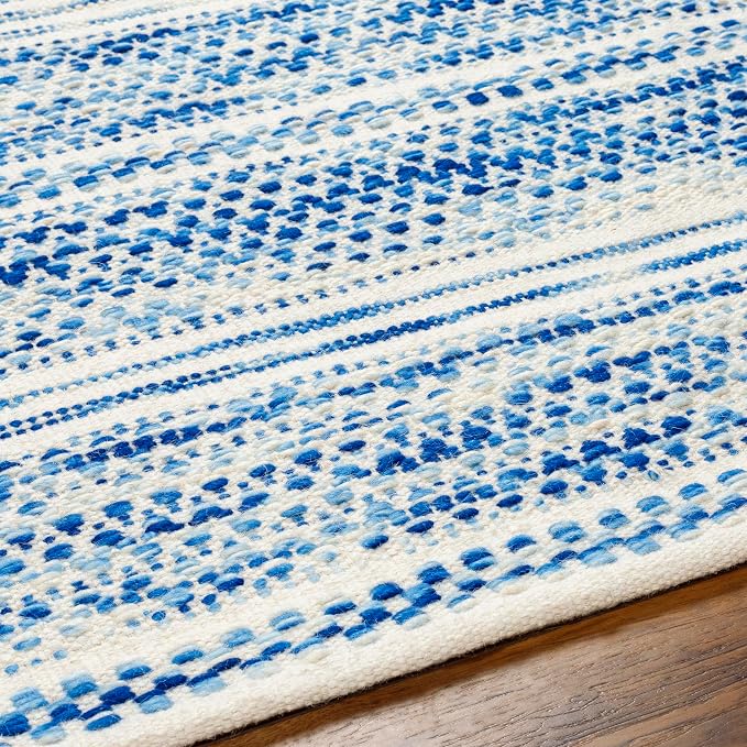 Mark&Day Wool Rugs, 9x12 Marie Global Dark Blue Area Rug, Bedroom or Kitchen - Image 6