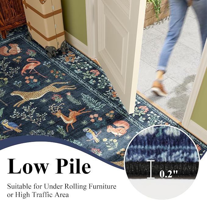 DUKINO 2x10 Rug for Hallway, Washable Kitchen Runner Rug - Image 6