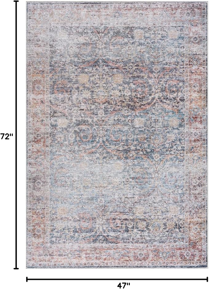 Bloom Rugs Caria Washable Non-Slip 4x6 Rug - Image 2