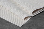 Beverly Rug Micro Loop Area Rug White 5x7 Modern Luxury Soft Trellis Geometric - Image 4