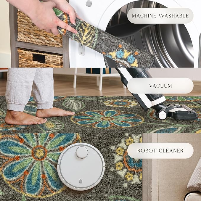 Maples Rugs Reggie Floral Kitchen Rug - Image 8