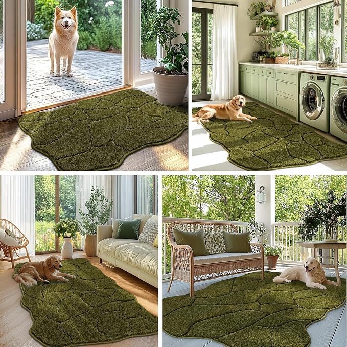 Large Dog Door Mat for Muddy Paws, 22x47 Absorbent Dirt Trapper Long Door Mat - Image 6