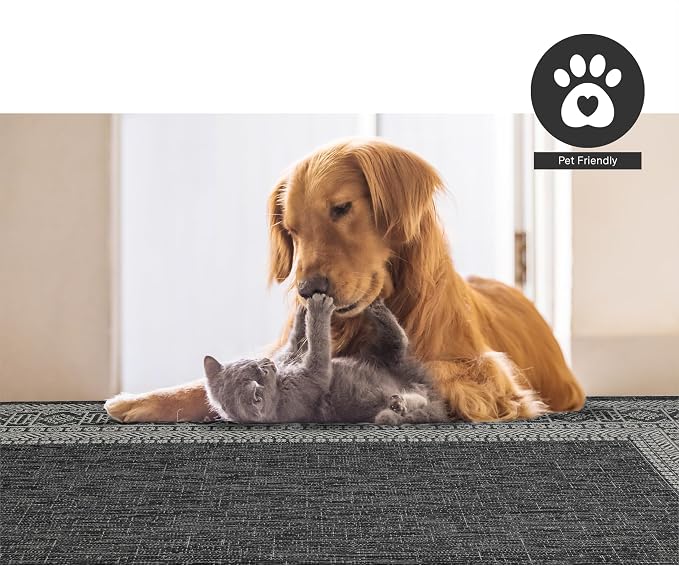 FH Home Flat Woven Outdoor Rug - Image 6