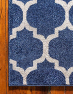 Rugs.com Lattice Collection Rug – 7' x 10' Dark Blue Medium Rug Perfect - Image 6