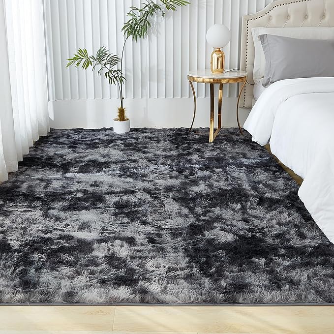 Andency Soft Area Rugs for Living Room Bedroom, 4x6 Non-Slip Fluffy Shag Carpet - Image 7