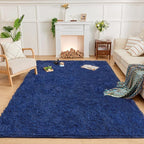 Andency 6x9 Area Rugs Navy, Large Shag Fluffy Soft Shaggy Rugs - Image 8
