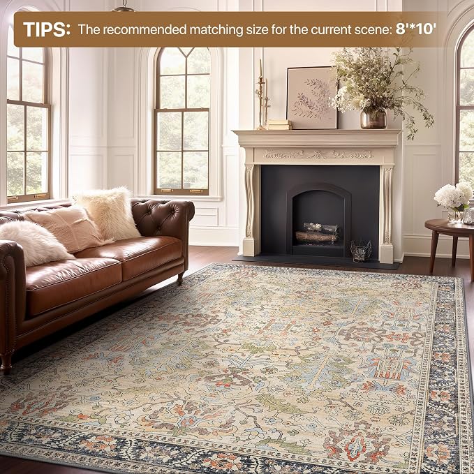 Bavni Bedroom Rug Runners for Hallways, Washable Runner Rug 2x10, Low Pile - Image 6