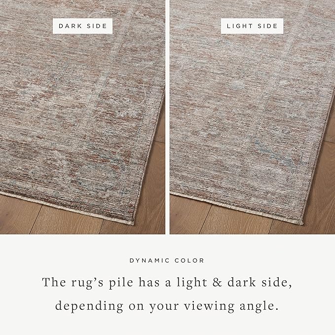 Loloi Magnolia Home by Joanna Gaines Millie Collection MIE-04 Brick/Fog 5'-3" x - Image 2