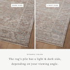Loloi Magnolia Home by Joanna Gaines Millie Collection MIE-04 Brick/Fog 5'-3" x - Image 2