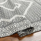 Mark&Day Wool Rugs, 2x8 Nishnabotny Cottage Dark Gray Runner Area Rug, Bedroom - Image 4