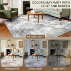 GENIMO Washable Area Rugs for Living Room, 9x12 Modern Non Slip Rugs, Low Pile - Image 6