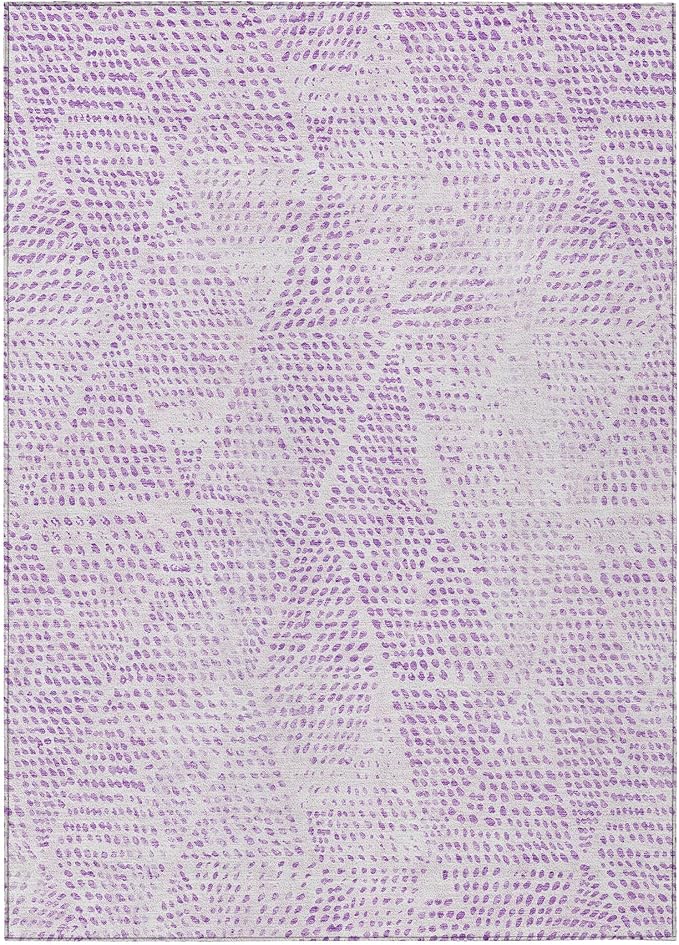 Addison Rugs Chantille ACN591 Purple 5' x 7'6" Indoor Outdoor Area Rug by AddisonRugs