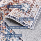 Deerly Boho Area Rug 4x6 Bedroom Rugs Ultra Soft Indoor Washable Rugs - Image 4