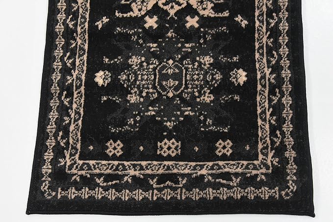Unique Loom Taftan Collection Border Geometric Tribal Inspired Design Area Rug - Image 13