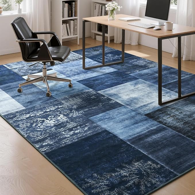 Tepook Modern Area Rug for Living Room, 8x10 Geometric Large Rugs for Bedroom - Image 4