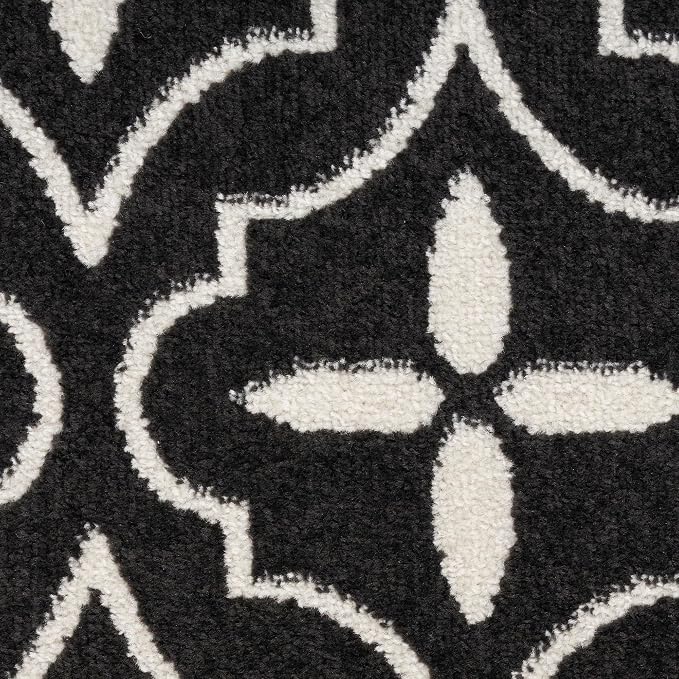 Nourison Home Nourison Essentials Black Ivory 8' x 10' Area Rug - Image 8